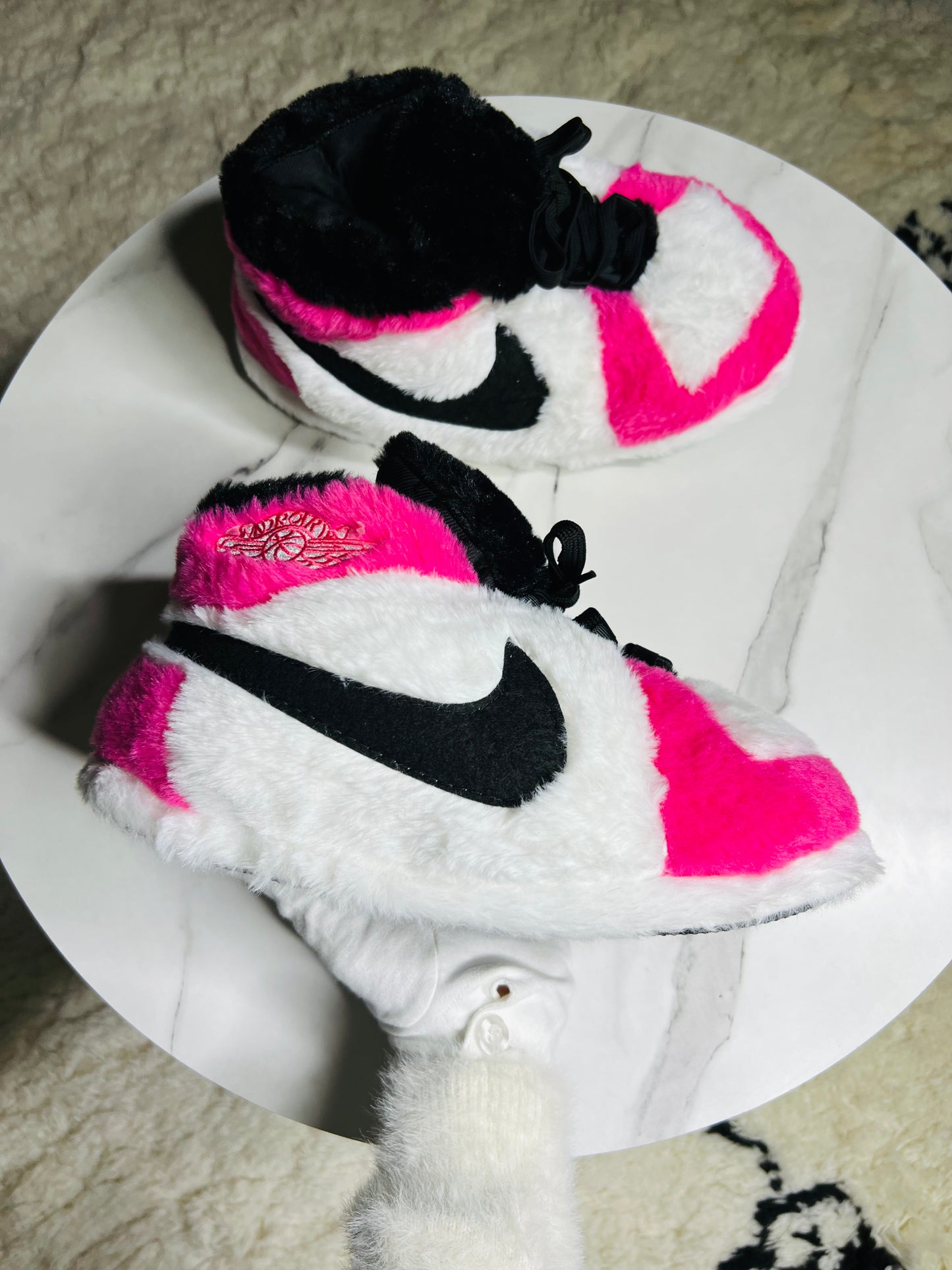 Electric Pink Slippers